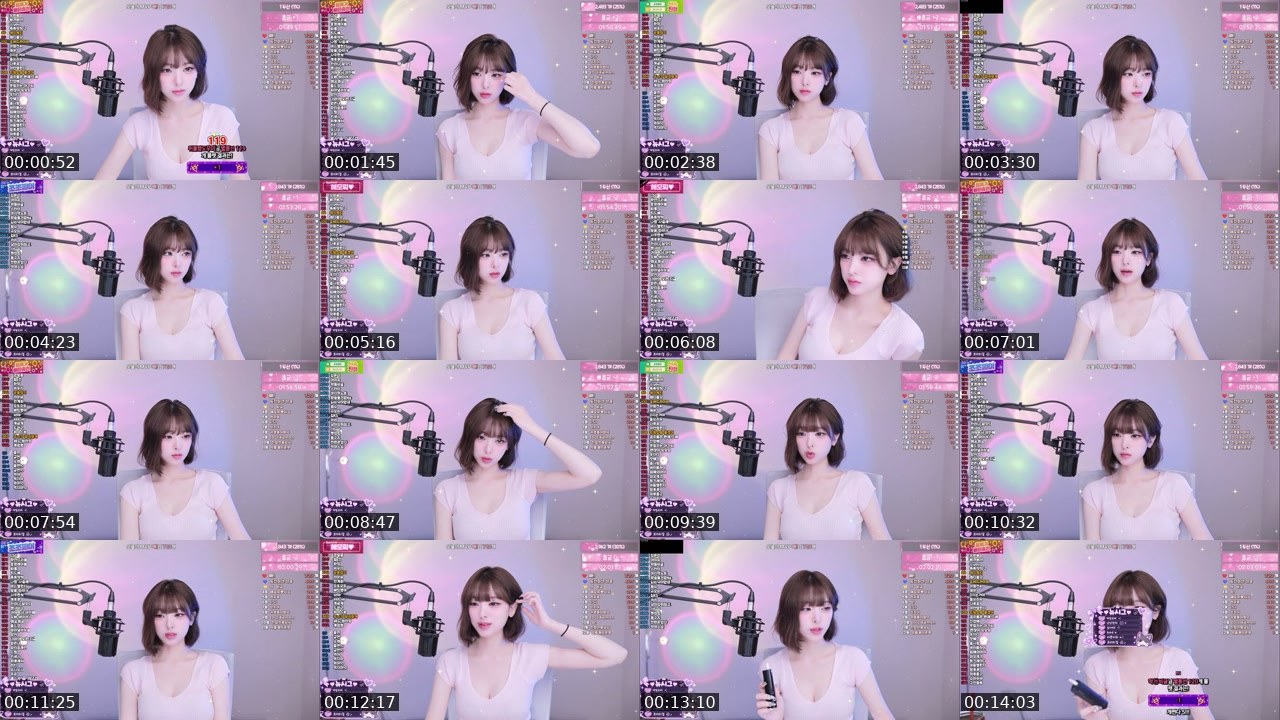 Contact-sheet preview of 혜모찌♥'s SOOP Live recording