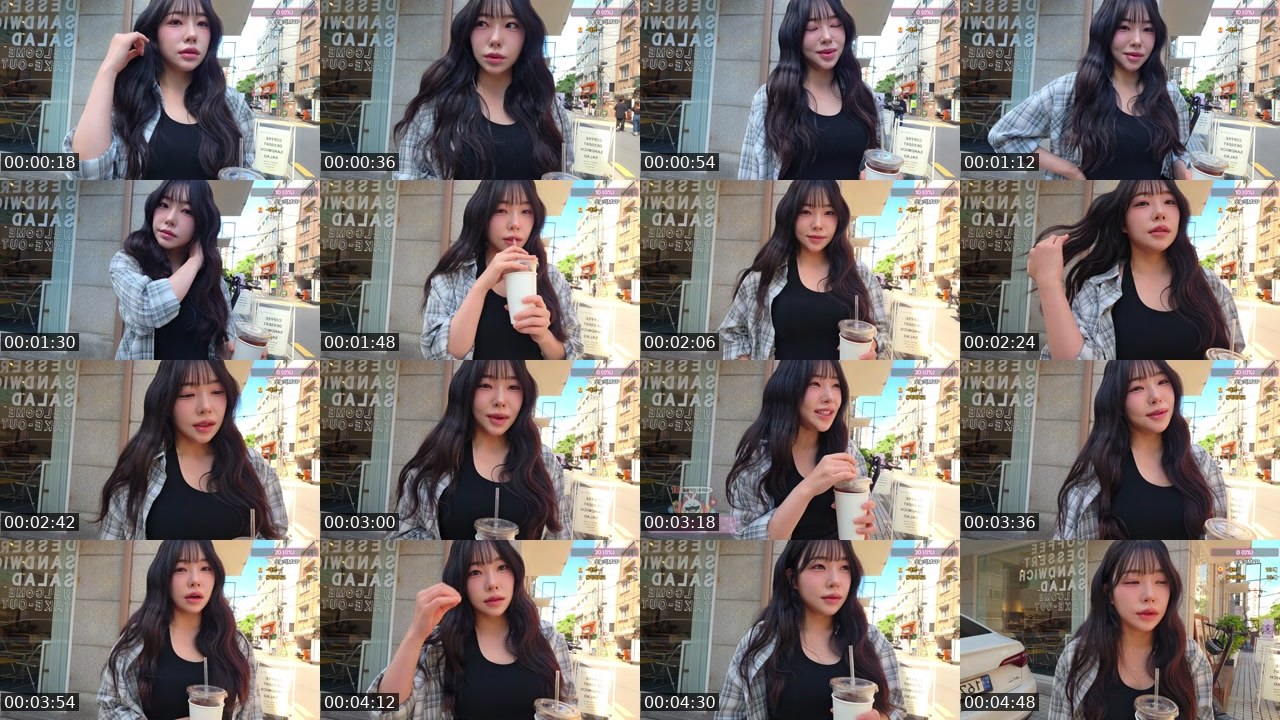 Contact-sheet preview of 조아인♥'s SOOP Live recording