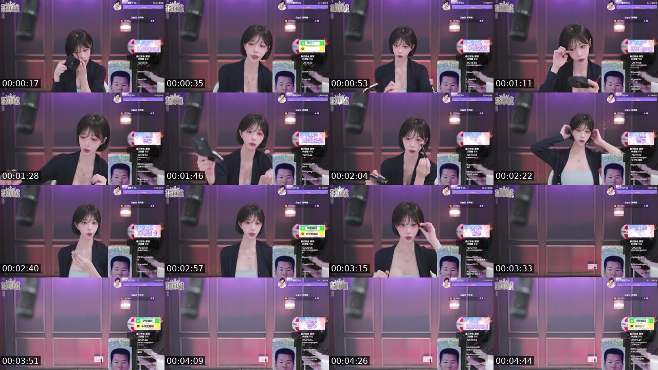 Contact-sheet preview of 은우♥'s SOOP Live recording