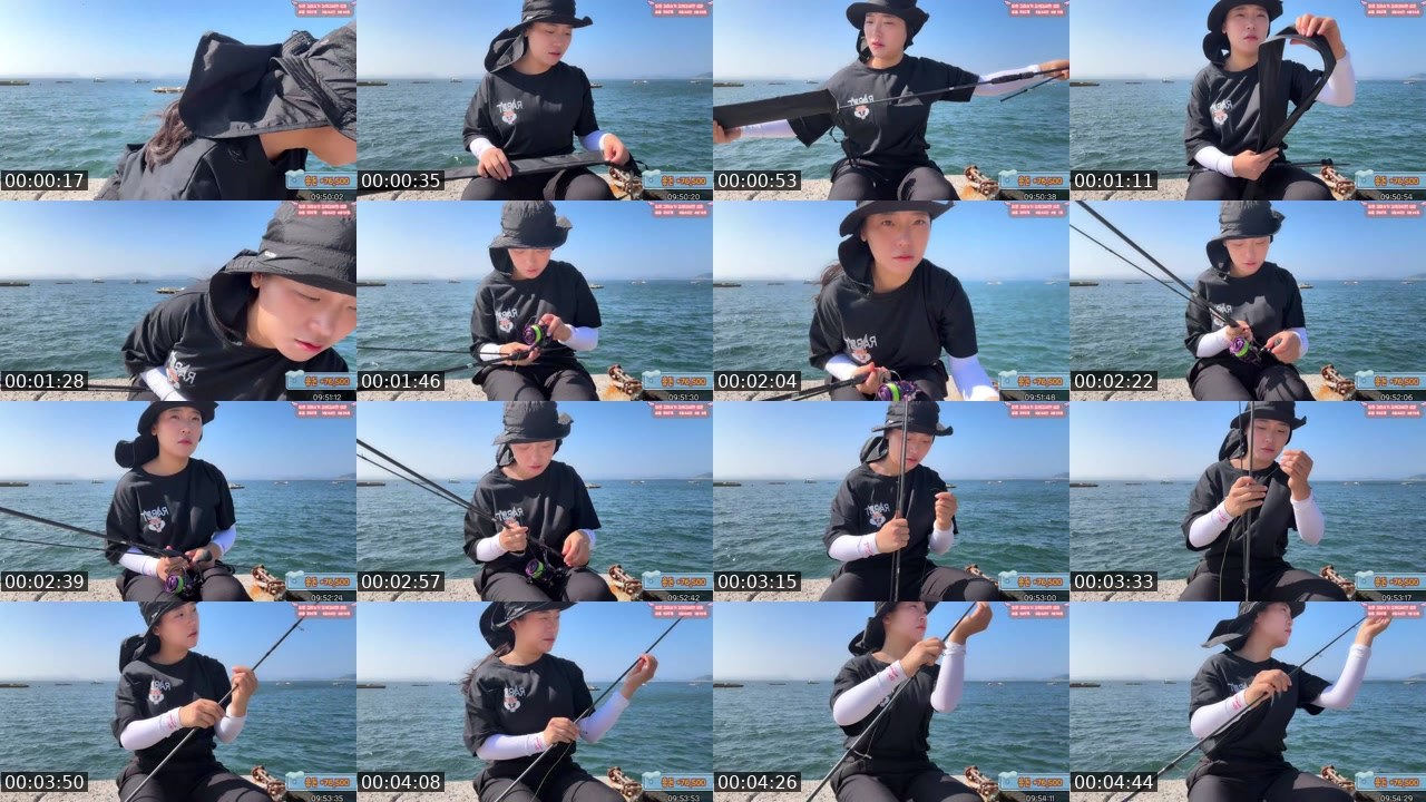Contact-sheet preview of 갓미소's SOOP Live recording