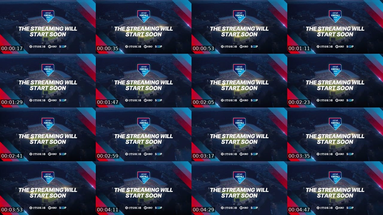 Contact-sheet preview of KBO_Global5's SOOP Live recording