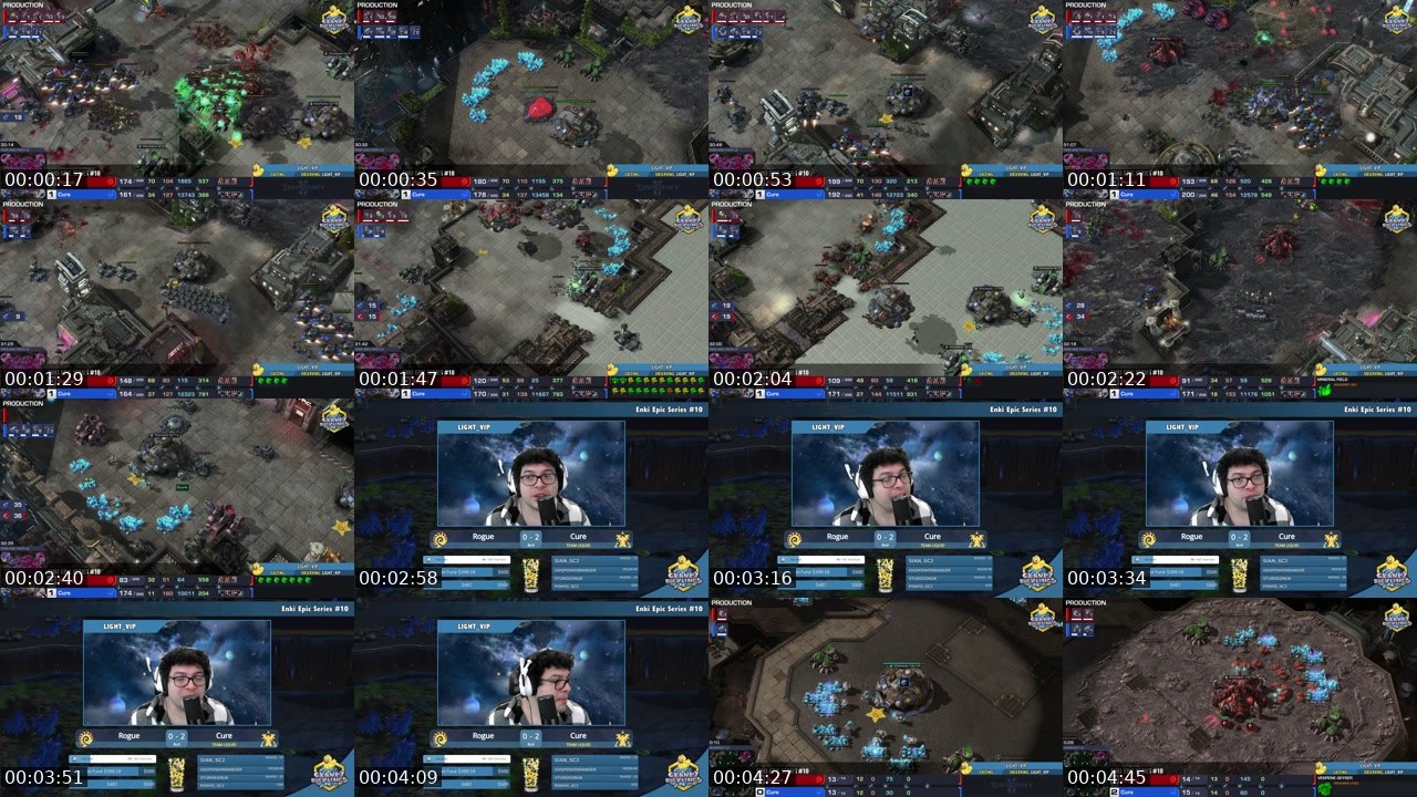 Contact-sheet preview of Ducklings's SOOP Live recording
