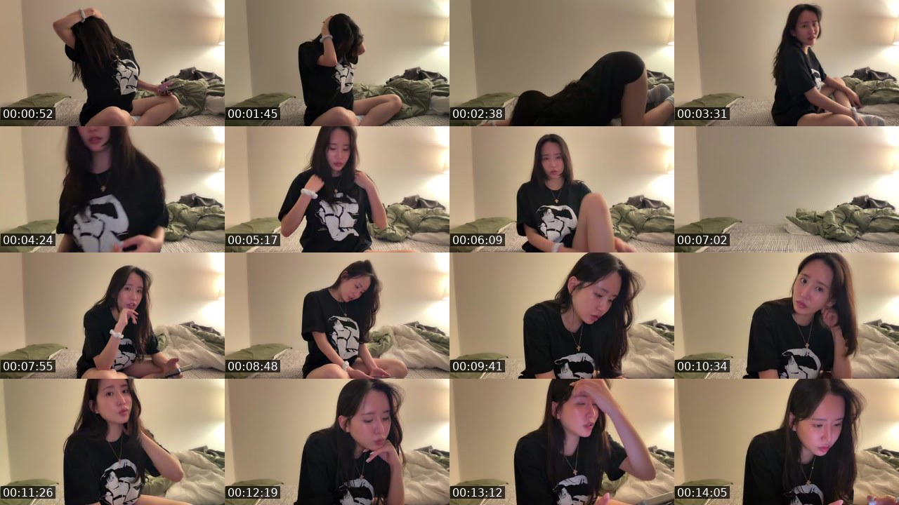 Contact-sheet preview of 하리미★ミ's SOOP Live recording