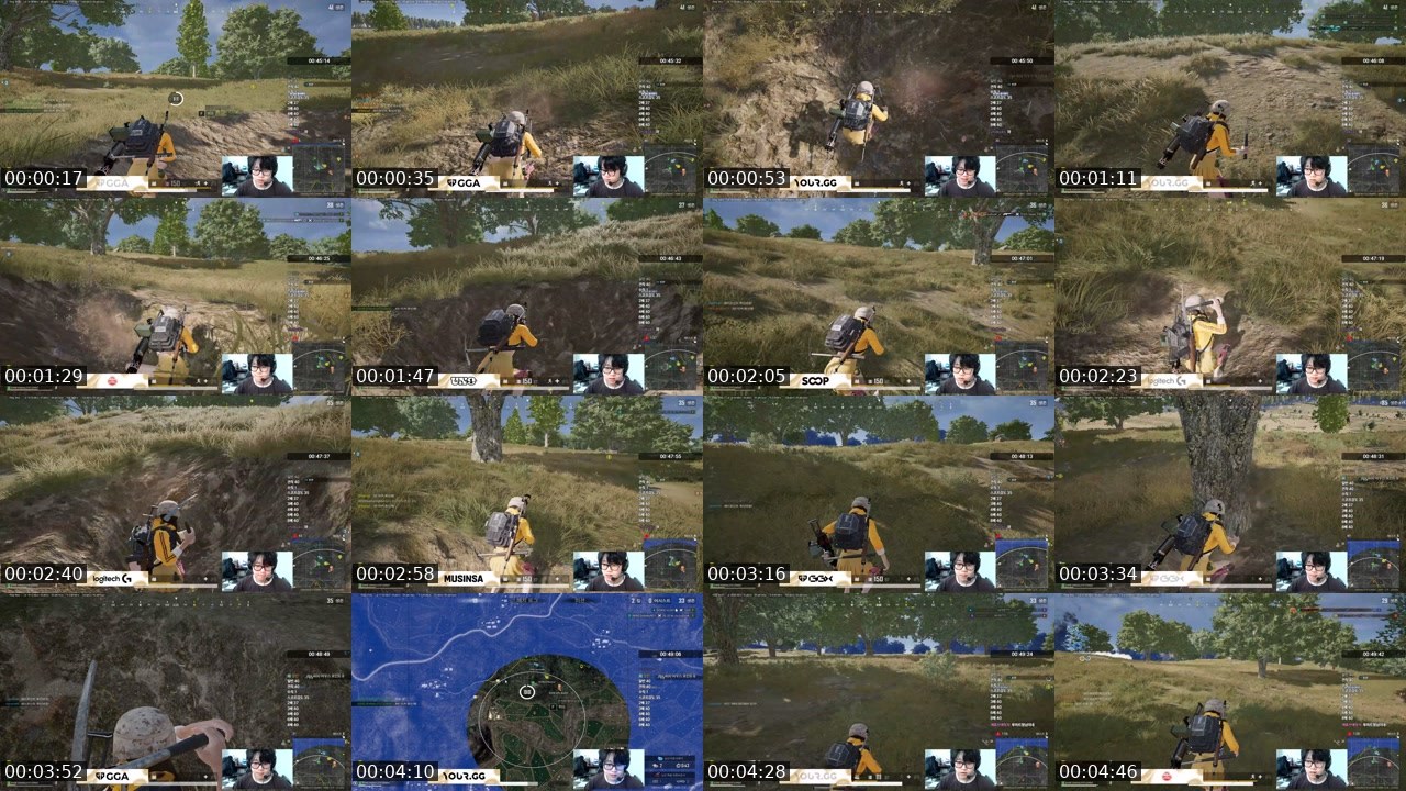 Contact-sheet preview of Salute's SOOP Live recording
