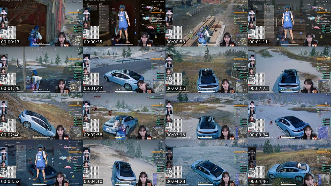 Contact-sheet preview of 박나닝's SOOP Live recording