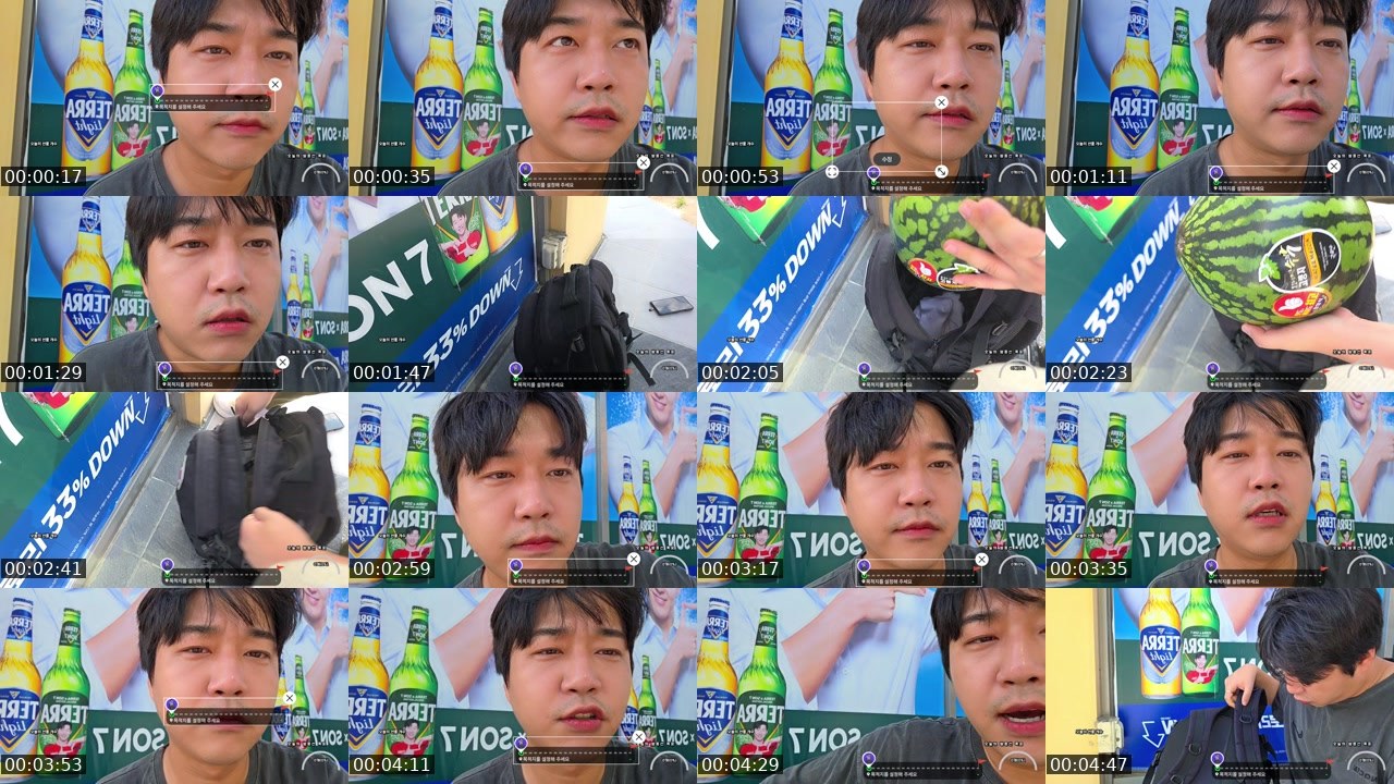 Contact-sheet preview of BJ와이퍼♥'s SOOP Live recording