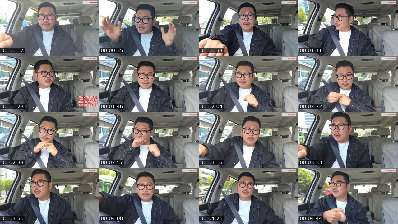 Contact-sheet preview of 류부남's SOOP Live recording
